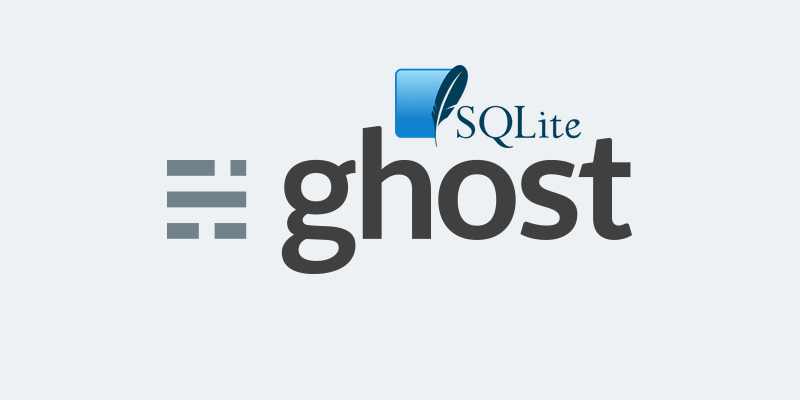 Want to make your Ghost website lighter? Use SQLite!