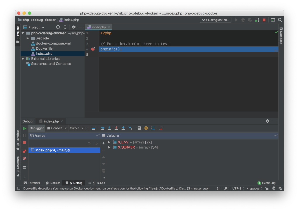 Debug PHP in Docker using Xdebug with VS Code or PhpStorm · Stan's blog