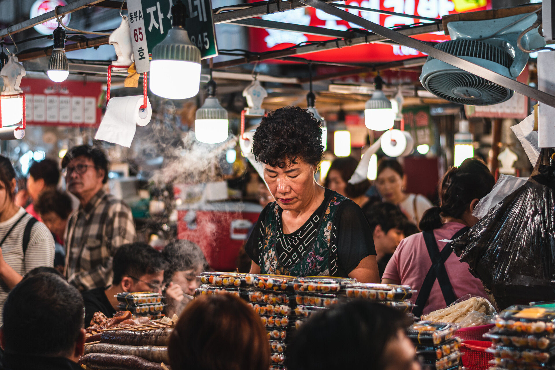 Gimbap at Gwangjang Market