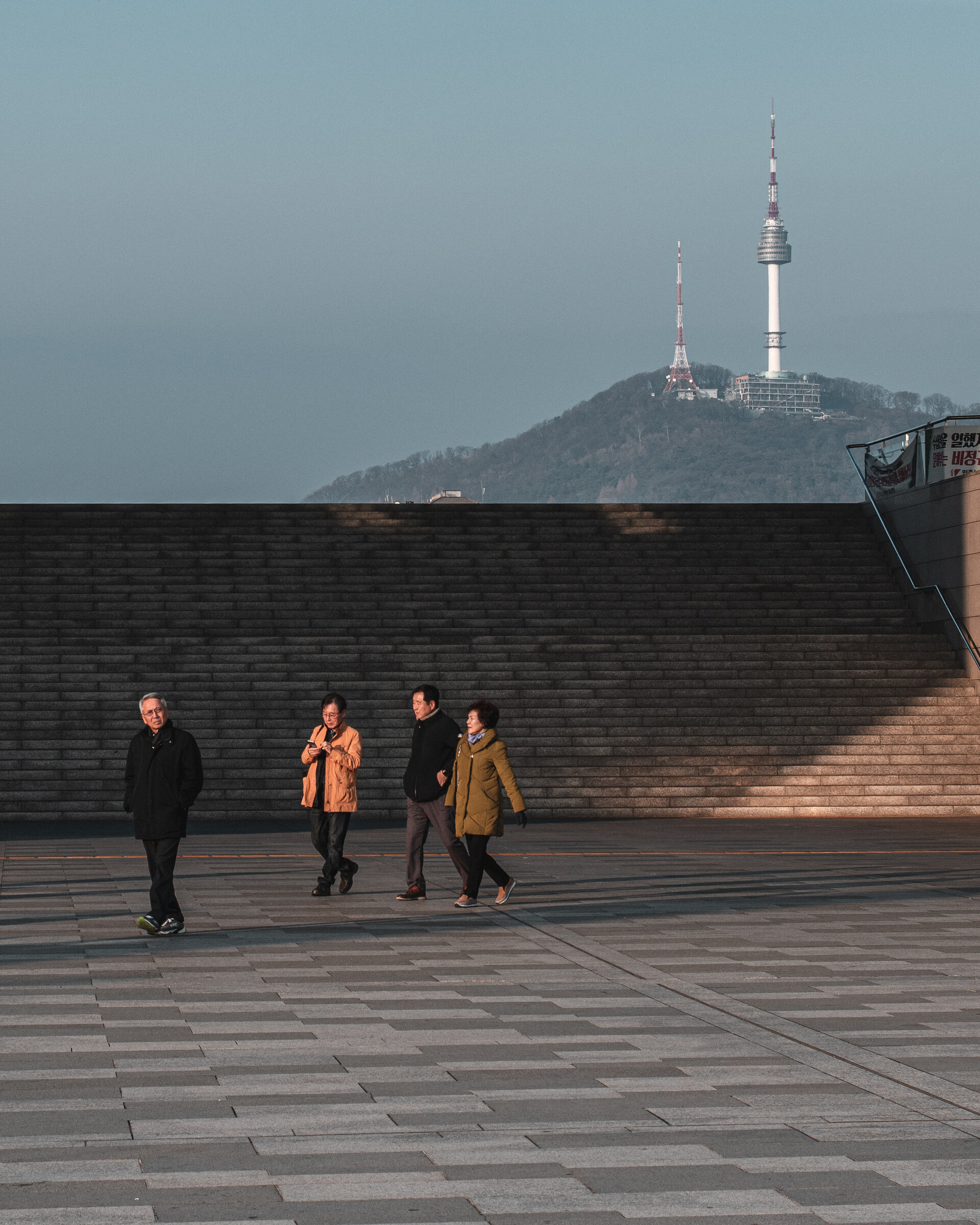 An amazing view from the National Museum of Korea